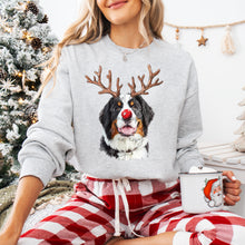 Load image into Gallery viewer, Christmas Red Nose Antler Dogs Dropdown TRANSFER
