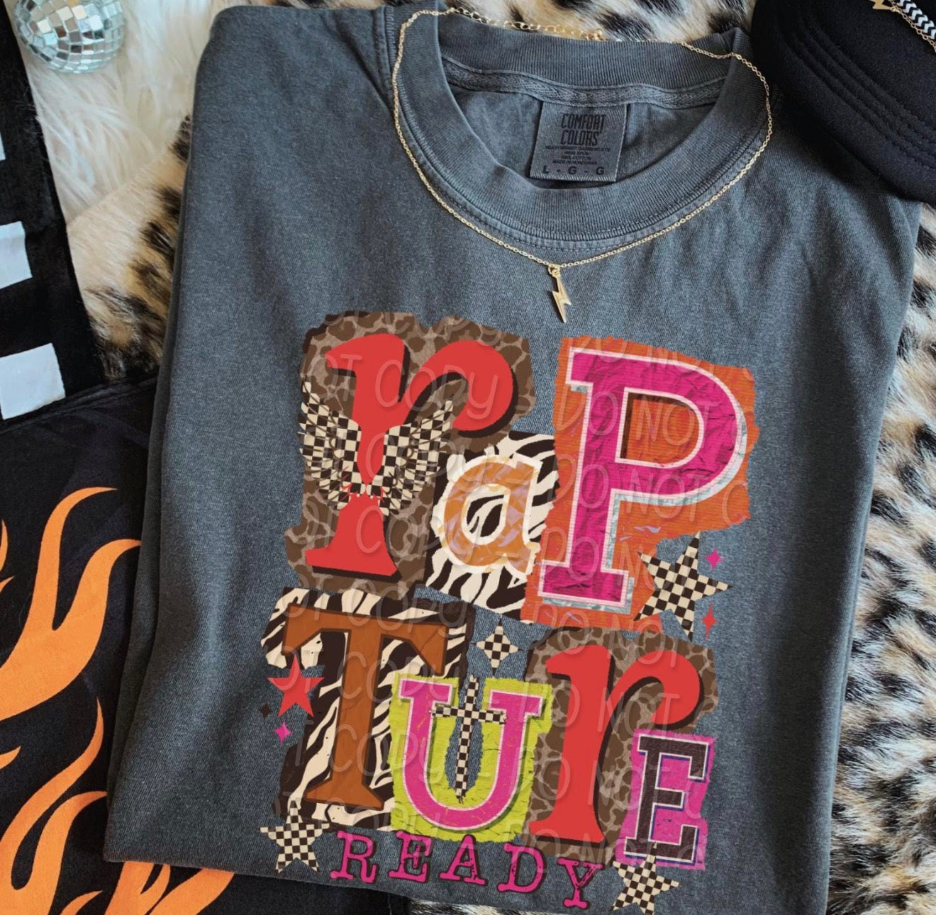 Rapture Ready Leopard Checker Block Letters TRANSFER DWS NOV 25 – Sassy ...