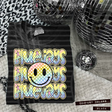 Load image into Gallery viewer, Rainbow Checker Happy Stacked Mascots Dropdown TRANSFER CAP JUNE 25
