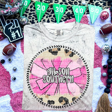 Load image into Gallery viewer, Leopard Cheer Background Mascot Dropdown TRANSFER CAP FEB
