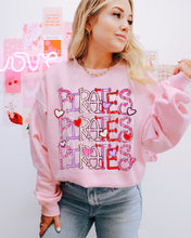 Load image into Gallery viewer, Valentine’s Skinny Stacked Mascot Dropdown TRANSFER PHDC
