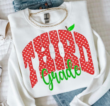 Load image into Gallery viewer, Red Polka Dot Apple Grades DROPDOWN TRANSFER ET JUNE 26
