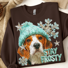 Load image into Gallery viewer, Stay Frosty Hand Painted Dog Collection Dropdown TRANSFER THREAD SEPT 25
