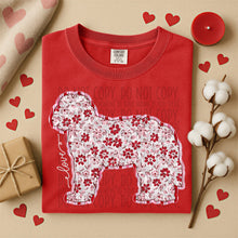 Load image into Gallery viewer, Valentine Red Floral Dog Breed Option DROPDOWN TRANSFER SWD DEC 25
