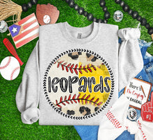 Load image into Gallery viewer, Leopard Baseball Softball Background Mascot Dropdown TRANSFER CAP MAR
