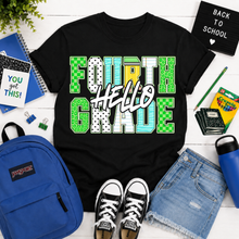 Load image into Gallery viewer, Hello Grade Green Checker Pencil DROPDOWN TRANSFER PARJO JULY 26
