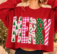 Load image into Gallery viewer, Merry Polka Plaid DROPDOWN TRANSFER TUESDAY
