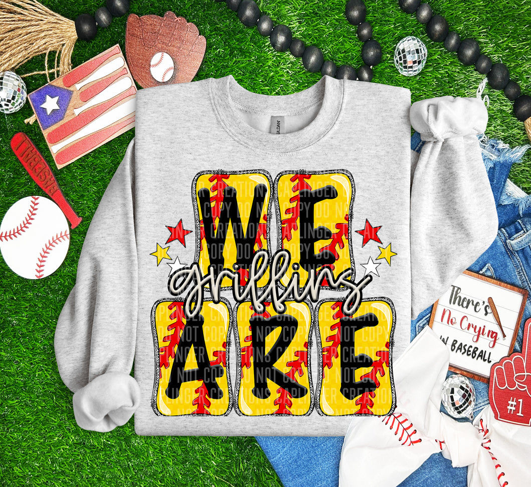 We Are Boxy Softball Background Mascot Dropdown TRANSFER CAP MAR