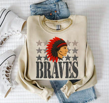 Load image into Gallery viewer, Faux Yarn Mascot Star Dropdown TRANSFER BIA JAN 26
