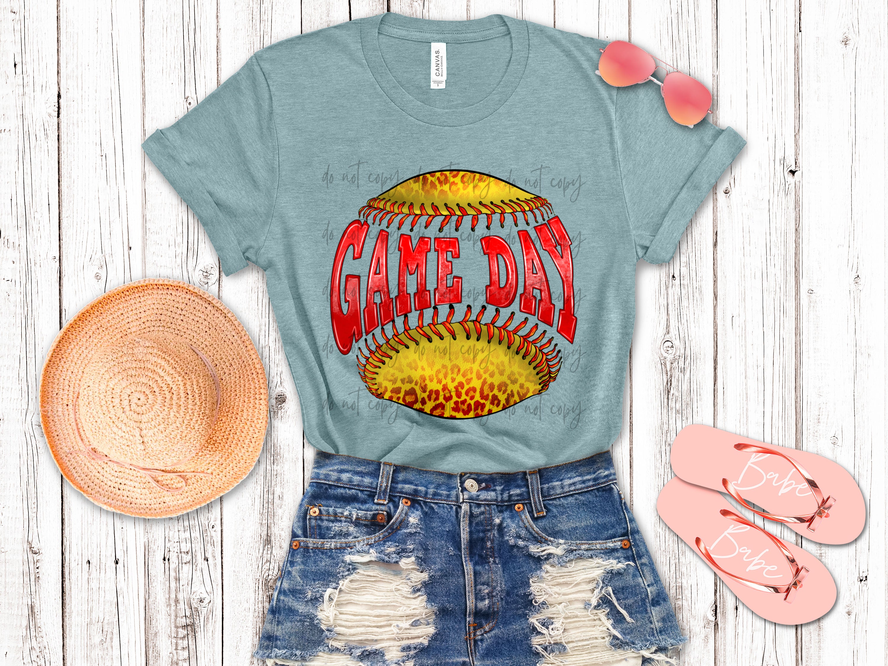 Game Day Softball Leopard TRANSFER – Sassy Sublimation & Screen Prints