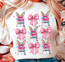 Load image into Gallery viewer, Pink Bow Bunny Collage TRANSFER
