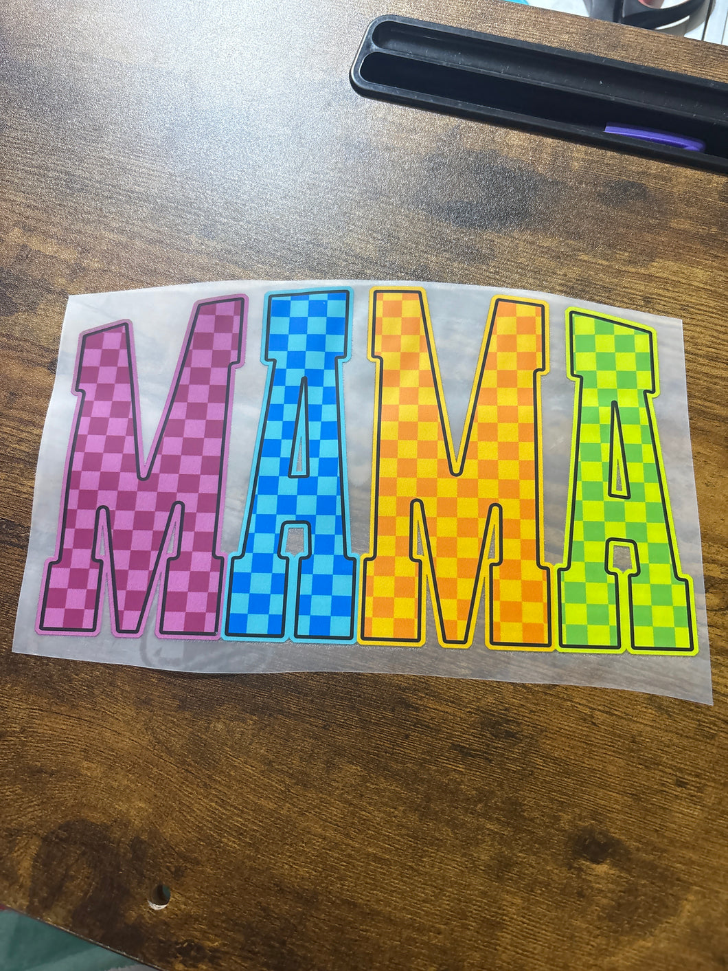 Mama Checker 9” RTS DTF TRANSFER