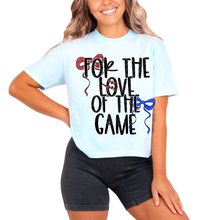 Load image into Gallery viewer, For The Love Of The Game Red Blue Bows TRANSFER CSD FEB 26
