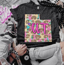 Load image into Gallery viewer, Preppy Bright Leopard States (all 50 states available) TRANSFER CAP APR
