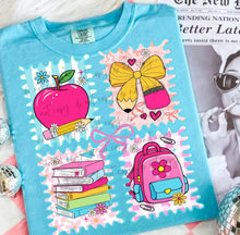 Load image into Gallery viewer, Preppy B2S 4 Square Pink Bow TRANSFER
