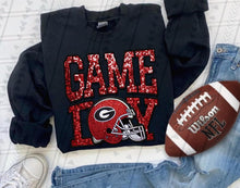 Load image into Gallery viewer, Game Day Team Helmet Faux Embroidery DROPDOWN TRANSFER TGG
