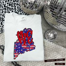 Load image into Gallery viewer, RWB Glitter States (all 50 states available) TRANSFER CAP APR
