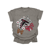 Load image into Gallery viewer, Bow + Flower Football Team DROPDOWN TRANSFER MWG JUNE 25
