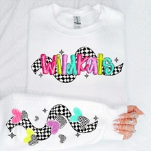Load image into Gallery viewer, Bright Checkered Mascot With Sleeve Option DTF TRANSFER CSD
