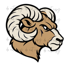 Load image into Gallery viewer, Front Or Side Logo Sports Custom Name Mascot DROPDOWN DTF TRANSFER
