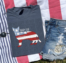 Load image into Gallery viewer, Patriotic Dog Designs White Text SWD MAY DROPDOWN TRANSFER
