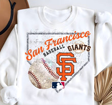 Load image into Gallery viewer, Baseball Teams Glitter Home Plate Dropdown TRANSFER PARJO
