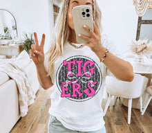 Load image into Gallery viewer, Pink Lace Mascot Bow Dropdown TRANSFER CAP FEB
