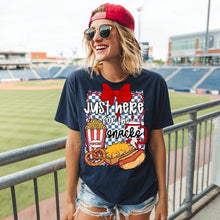 Load image into Gallery viewer, Just Here For The Snacks Baseball Tumbler DROPDOWN TRANSFER MZM FEB 26
