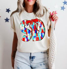 Load image into Gallery viewer, RWB Brushstroke Bow States (all 50 states available) TRANSFER CST MAY
