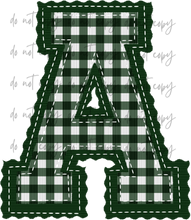 Load image into Gallery viewer, Letterman Stitch Alpha Customized DROPDOWN DTF TRANSFER BIA 26
