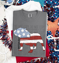 Load image into Gallery viewer, Patriotic Dog Designs Black Text SWD MAY DROPDOWN TRANSFER
