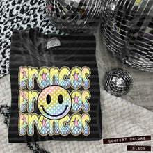 Load image into Gallery viewer, Rainbow Checker Happy Stacked Mascots Dropdown TRANSFER CAP JUNE 25
