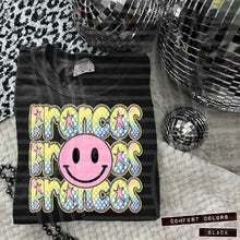 Load image into Gallery viewer, Rainbow Checker Pink Happy Stacked Mascots Dropdown TRANSFER CAP JUNE 25
