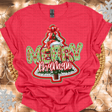 Load image into Gallery viewer, Merry Title Faux Embroidery Tree Paint Letters (DROPDOWN)TRANSFER
