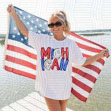 Load image into Gallery viewer, RWB Messy States (all 50 states available) TRANSFER CAP JUNE 26
