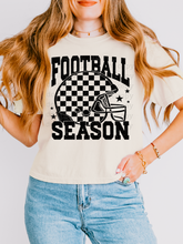 Load image into Gallery viewer, Football Season Checkered Helmet Black/White DROPDOWN TRANSFER SCAR JUNE 25
