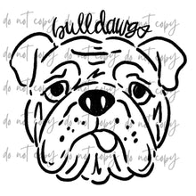 Load image into Gallery viewer, Doodle Single Color Mascots Dropdown TRANSFER
