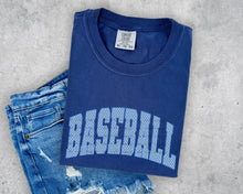 Load image into Gallery viewer, Baseball Blue Polka Arch Lace TRANSFER TCC ET MAR 26
