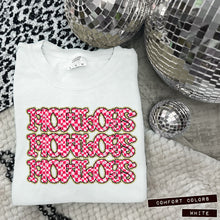 Load image into Gallery viewer, Pink Checker Gold Glitter Mascot Dropdown TRANSFER CAP APR

