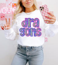 Load image into Gallery viewer, Pink And Purple Glam Mascot Dropdown TRANSFER CAP
