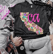 Load image into Gallery viewer, Preppy Bright Leopard States (all 50 states available) TRANSFER CAP APR
