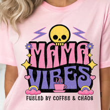 Load image into Gallery viewer, Mama Vibes Pink Purple Fueled By Coffee TRANSFER DWS
