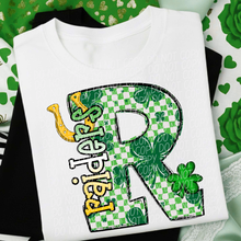 Load image into Gallery viewer, St Patrick’s Day Checkered Mascots DROPDOWN TRANSFER CSD JAN 26
