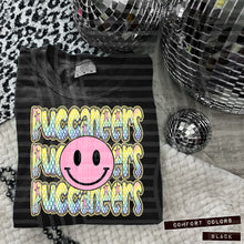 Load image into Gallery viewer, Rainbow Checker Pink Happy Stacked Mascots Dropdown TRANSFER CAP JUNE 25
