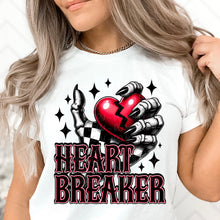 Load image into Gallery viewer, Heart Breaker Checkered Hand Heart TRANSFER DWS
