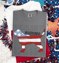 Load image into Gallery viewer, Patriotic Dog Designs Black Text SWD MAY DROPDOWN TRANSFER
