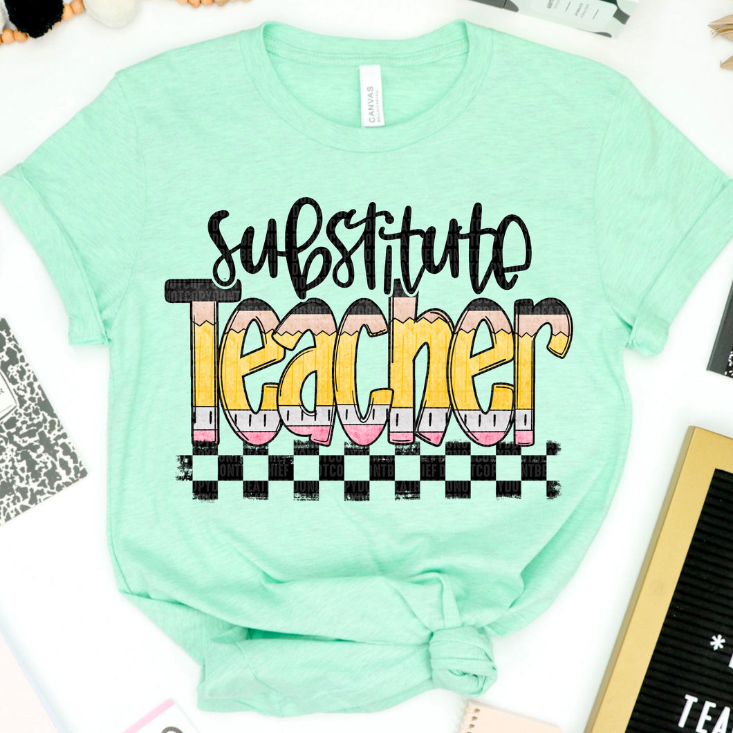 Substitute Teacher Pencil SDD TRANSFER