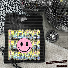 Load image into Gallery viewer, Rainbow Checker Pink Happy Stacked Mascots Dropdown TRANSFER CAP JUNE 25
