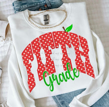 Load image into Gallery viewer, Red Polka Dot Apple Grades DROPDOWN TRANSFER ET JUNE 26
