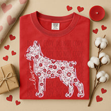 Load image into Gallery viewer, Valentine Red Floral Dog Breed Option DROPDOWN TRANSFER SWD DEC 25
